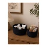 SHLM TEKSTİL 2'li Dekoratif Sepet, Makyaj Malzemesi Sepeti, Havlu Sepeti, Medical Sepet 25x10, 17x10