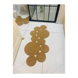 SHLM TEKSTİL 55x134 Jüt Banyo Paspas, Klozet Önü Paspası, Hediyelik, Çeyizlik, Banyo Takımı, Salon, Mutfak, Banyo Paspası