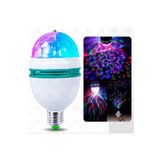 ŞHN'Shopping Led Lamba Rgb 3 Watt E27 Led Döner Başlıklı 360 Derece Dönen Renkli Led Disko Topu Gece Lambası