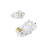 ŞHN'Shopping Rj45 Konnektör Network Cat5 Cat6 Jak Jack Ethernet Uç ( 12 Adet )