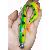 Shock Tail 19 Cm Üçlü İğne Çelik Tel Modifiyeli Hazır Zokalı Silikon Yem 26 Gr