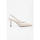 Shoeberry Kadın Alora Bej Cilt Stiletto