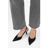 Shoeberry Kadın Alora Siyah Cilt Stiletto