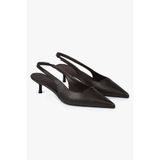 Shoeberry Kadın Kate Acı Kahve Cilt Stiletto