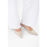 Shoeberry Kadın Kate Ekru Cilt Stiletto