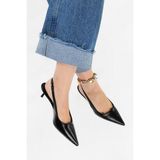 Shoeberry Kadın Kate Siyah Cilt Stiletto