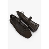 Shoeberry Kadın Luma Kahve Fileli Fiyonklu Babet