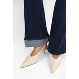 Shoeberry Kadın Luna Ekru Cilt Stiletto