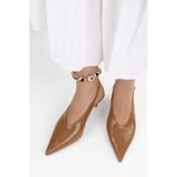 Shoeberry Kadın Luna Karamel Cilt Stiletto