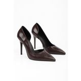 Shoeberry Kadın Massy Kahve Parlak Stiletto