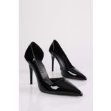 Shoeberry Kadın Massy Siyah Rugan Stiletto