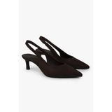 Shoeberry Kadın Peta Acı Kahve Süet Stiletto