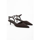 Shoeberry Kadın Raphael Kahve Süet Stiletto
