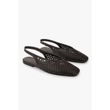 Shoeberry Kadın Selira Kahve Cilt Delikli Babet