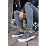 Shoecide CH005 CBT Pitti Antrasit Renk Beyaz Taban Erkek Günlük Ayakkabı