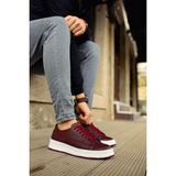 Shoecide CH043 CBT Cowien Bordo Renk Erkek Günlük Ayakkabı