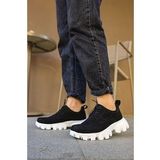 Shoecide CH093 FBT Castle Siyah Renk Beyaz Taban Erkek Günlük Ayakkabı