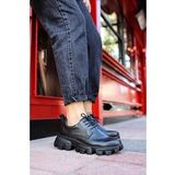 Shoecide CH093 FBT Castle Siyah Renk Siyah Taban Erkek Günlük Ayakkabı