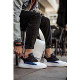 Shoecide CH115 CBT Literide Beyaz - Sax Mavi - Siyah Renk Erkek Günlük Ayakkabı