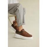 Shoecide CH145 CBT Sauerberg Taba Renk Beyaz Taban Erkek Günlük Ayakkabı