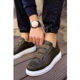 Shoecide CH253 CBT Mirror Non Haki - Beyaz Renk Erkek Günlük Ayakkabı