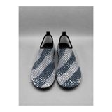 shoecide Gri Kare Desenli Erkek Deniz Ayakkabısı – Hafif, Kaydırmaz, Hızlı Kuruyan Aqua Shoes
