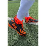 Shoefy Soccer's F35 Çivili Dişli Beyaz Siyah Çoraplı Futbol Kramponu