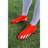 Shoefy Soccer's F35 Turuncu Erkek Çocuk Halı Saha Ayakkabısı Bilekli Krampon
