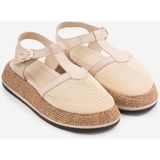 Shoemark Marzo Bej Hakiki Deri &file Kadın Sandalet