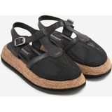 Shoemark Marzo Siyah Hakiki Deri &file Kadın Sandalet - 00-Siyah