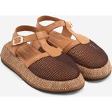 Shoemark Marzo Taba Hakiki Deri &file Kadın Sandalet
