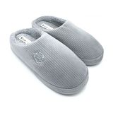 Shoemio Bogart Gri Erkek Ev Terliği - 07-Gri