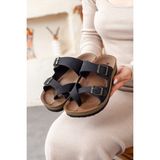 Shoes Bag Kadın Ekstra Rahat Parmak Arası Terlik, Kadın Günlük Terlik, Plaj Terliği - Siyah