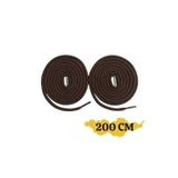 Shoes Comfort 200 cm Kahverengi Yuvarlak Bot Bağcığı, Fitilli Dayanıklı Sağlam Bağcık, Ayakkabı Bağcığı 1 Çift