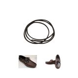 Shoes Comfort Deri Ayakkabı Bağcığı,Timberland Dexter, Ayakkabıya Uygun Deri Bağcık, 1 Adet SİYAH - 100 cm