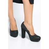 Shoes Time Platform Topuklu Ayakkabı 23K 371 - Siyah