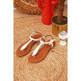 Shoes Time Sandalet 19Y 906 - Beyaz