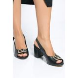 Shoes Time Topuklu Ayakkabı 24Y 945 - Siyah
