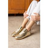SHOESTEP Rose Gold Süet Düz Rahat Taban Kadın Bağcıklı Günlük Spor Ayakkabı