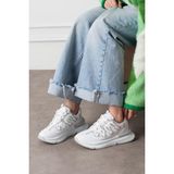 Shoetek Lawse Kadın Sneakers Bağcıklı Spor Ayakkabı Beyaz
