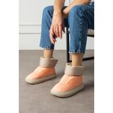 Shoetek Seina Kadın Bot&bootie Bilek Trikolu Paraşüt Kumaş Soman - Pembe