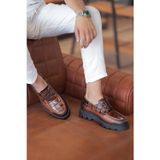 Shoetyle 115-K512 Taba Hakiki Deri Bağcıklı Erkek Günlük Ayakkabı