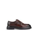 Shoetyle 250-1616 Kahverengi Croco Deri Tokalı Erkek Klasik Ayakkabı