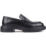 Shoetyle 250-2375 Siyah Deri Bağcıksız Erkek Klasik Ayakkabı