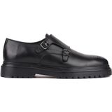Shoetyle 250-2378 Siyah Deri Tokalı Erkek Klasik Ayakkabı