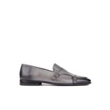 Shoetyle - Gri Deri Tokalı Erkek Klasik Ayakkabı 250-2300
