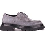 Shoetyle - Gri Hakiki Süet Bağcıklı Günlük Erkek Ayakkabı 115-K432