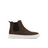 Shoetyle - Haki Hakiki Deri Süet Erkek Chelsea Bot 250-041