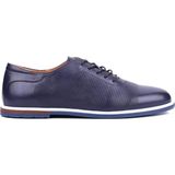Shoetyle - Hakiki Deri Lacivert Renk Günlük Erkek Ayakkabı - 900-5089