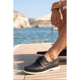 Shoetyle - Hakiki Deri Siyah Renk Günlük Erkek Loafer Ayakkabı - 900-26009